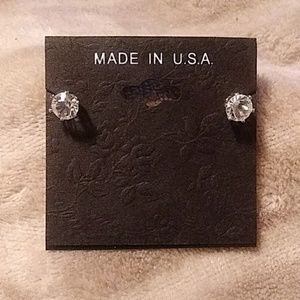 CZ Solitaire Earrings